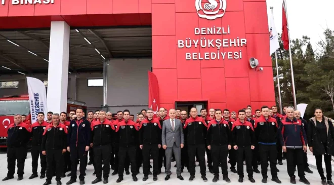 Denizli Büyükşehir Belediyesi Buldan İtfaiye Hizmet Binası Törenle Hizmete Girdi